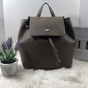 *SOLD* Michael Kors Junie Flap Backpack Leather